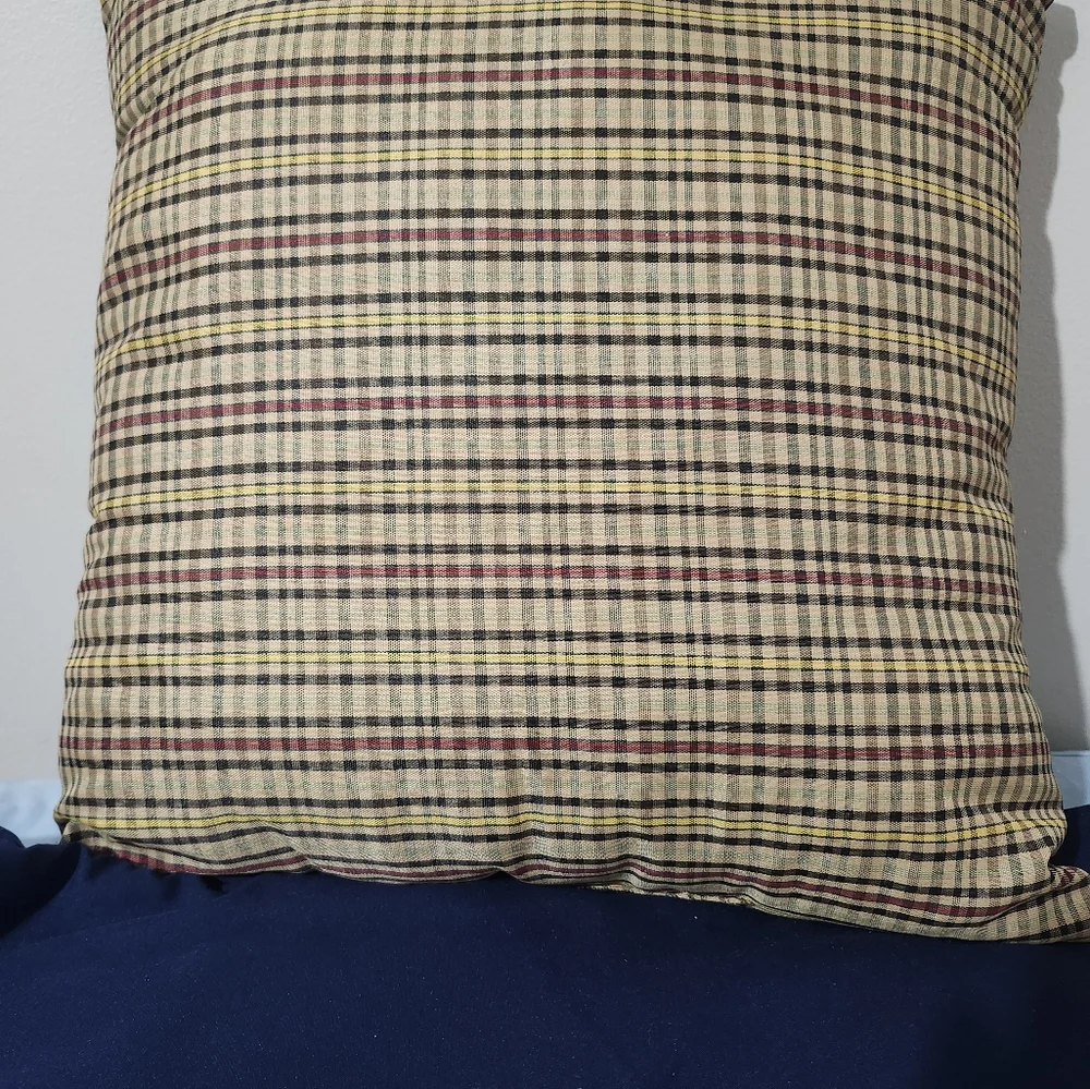 Festive Santa Patchwork Pillow Primitive Country